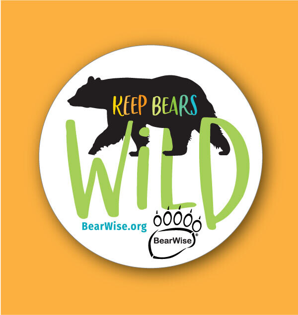 Keep Bears Wild round sticker by BearWise Keep Bears Wild round sticker by BearWise