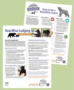 BearWise Lodging Safety Tips and Guest Checklist